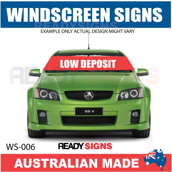 Windscreen Banner - WB006 - LOW DEPOSIT
